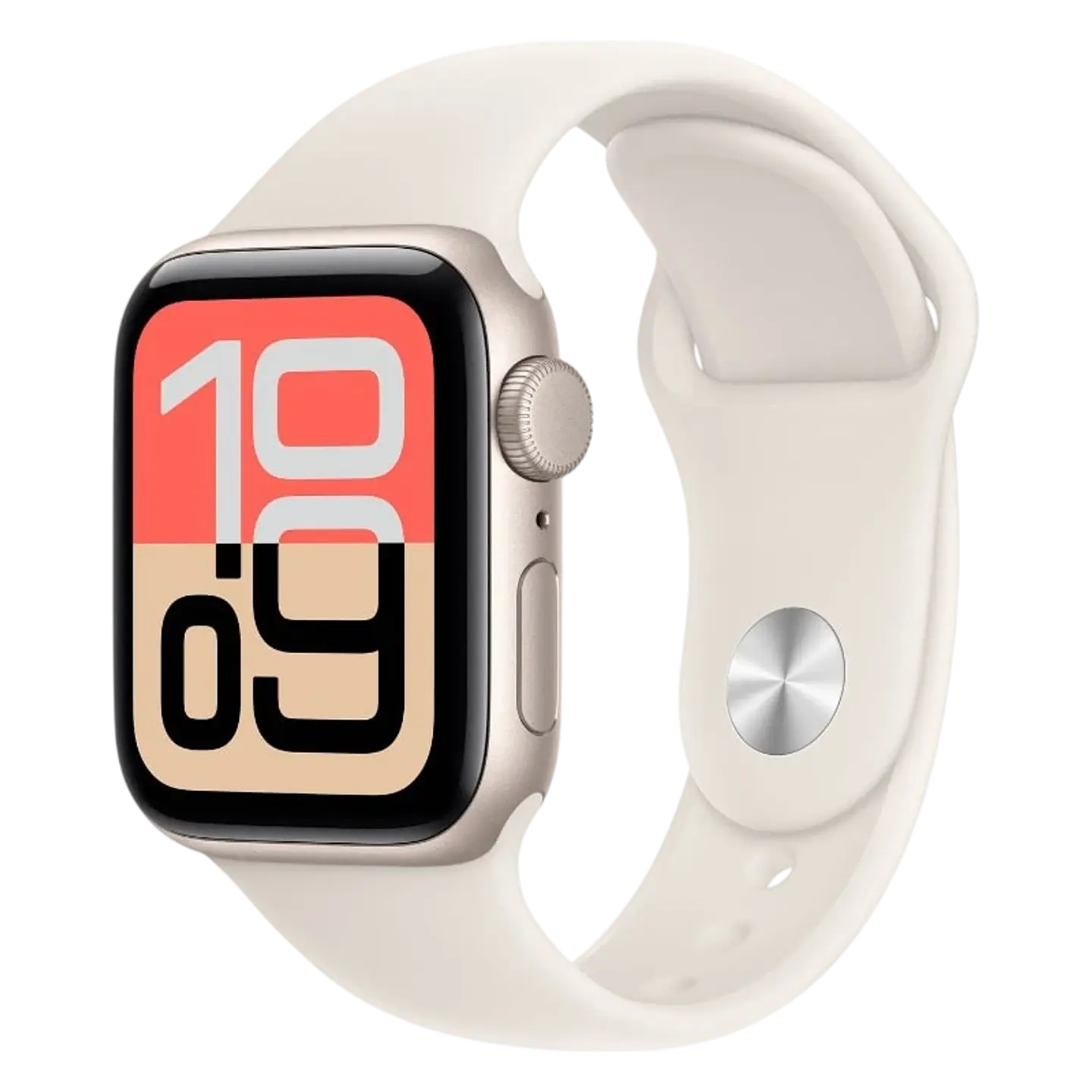Apple Watch SE 3 GPS 40mm Blanco Estelar con Correa Deportiva Blanco M/L 1