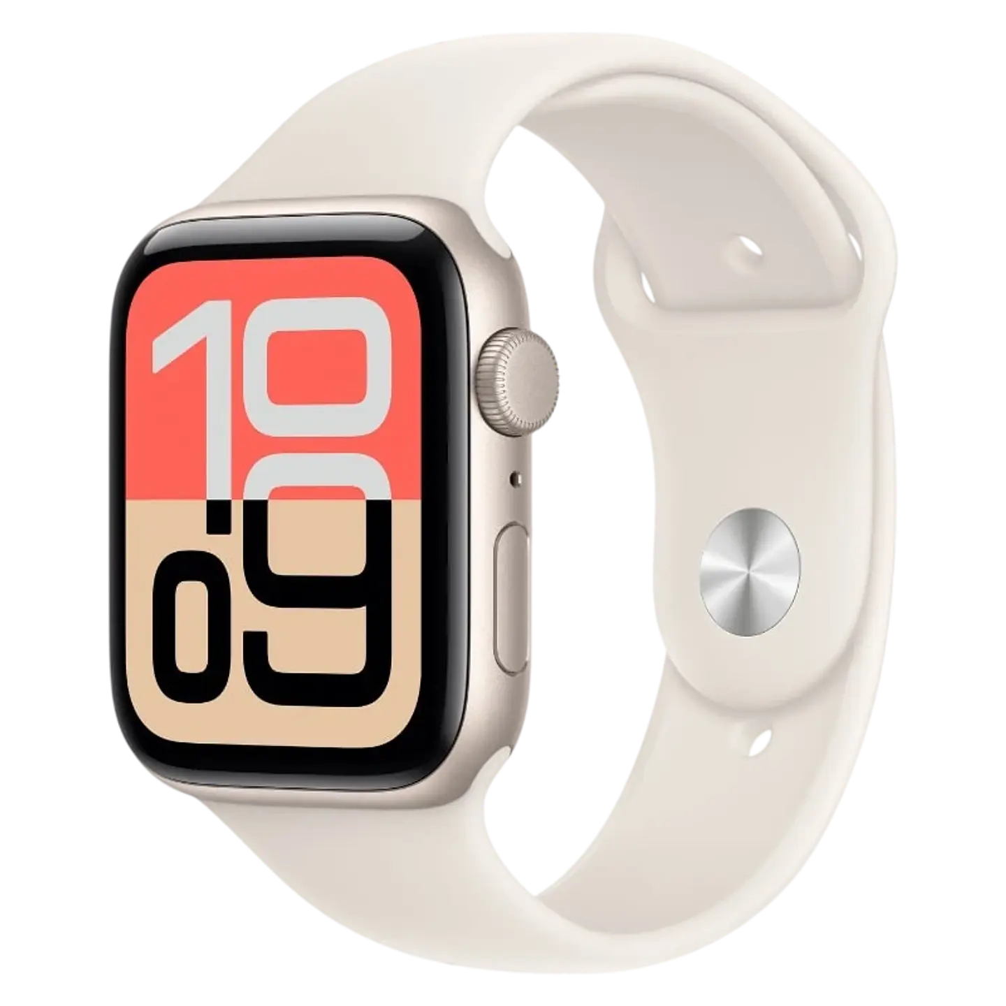 Apple Watch SE 3 GPS 44mm Blanco Estelar con Correa Deportiva Blanco S/M 1