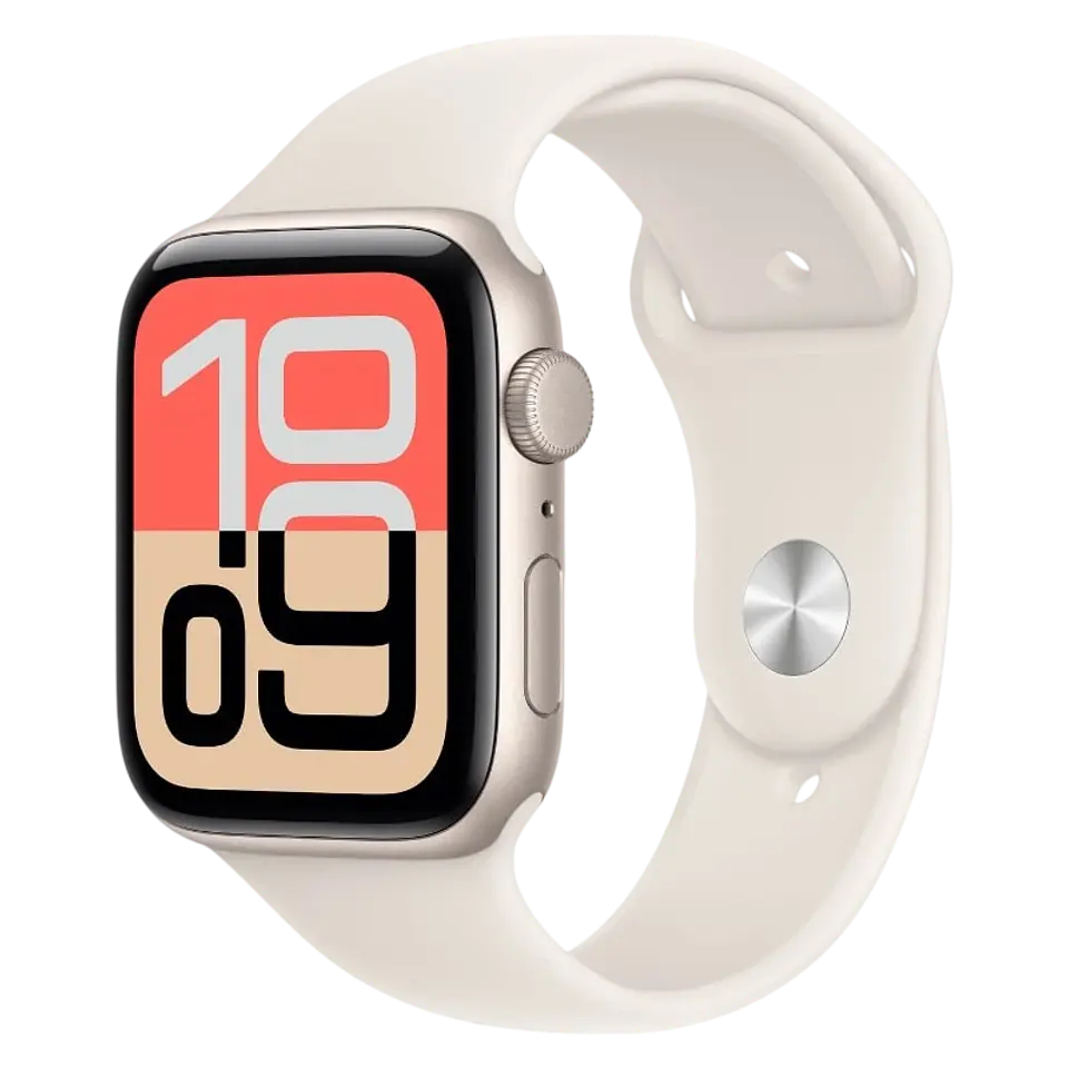 Apple Watch SE 3 GPS + Cellular 44mm Blanco Estelar con Correa Deportiva Blanco M/L 1