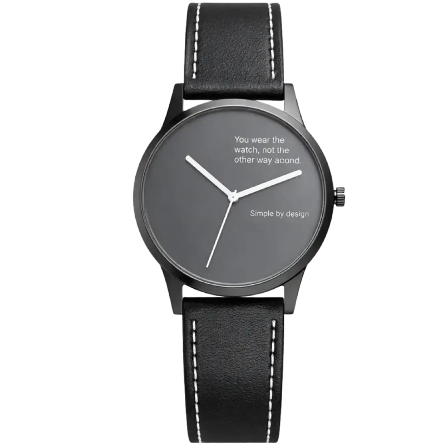 TN99 Smartwatch con Correa Leather Negro Monitoreo de Frecuencia Cardíaca 1