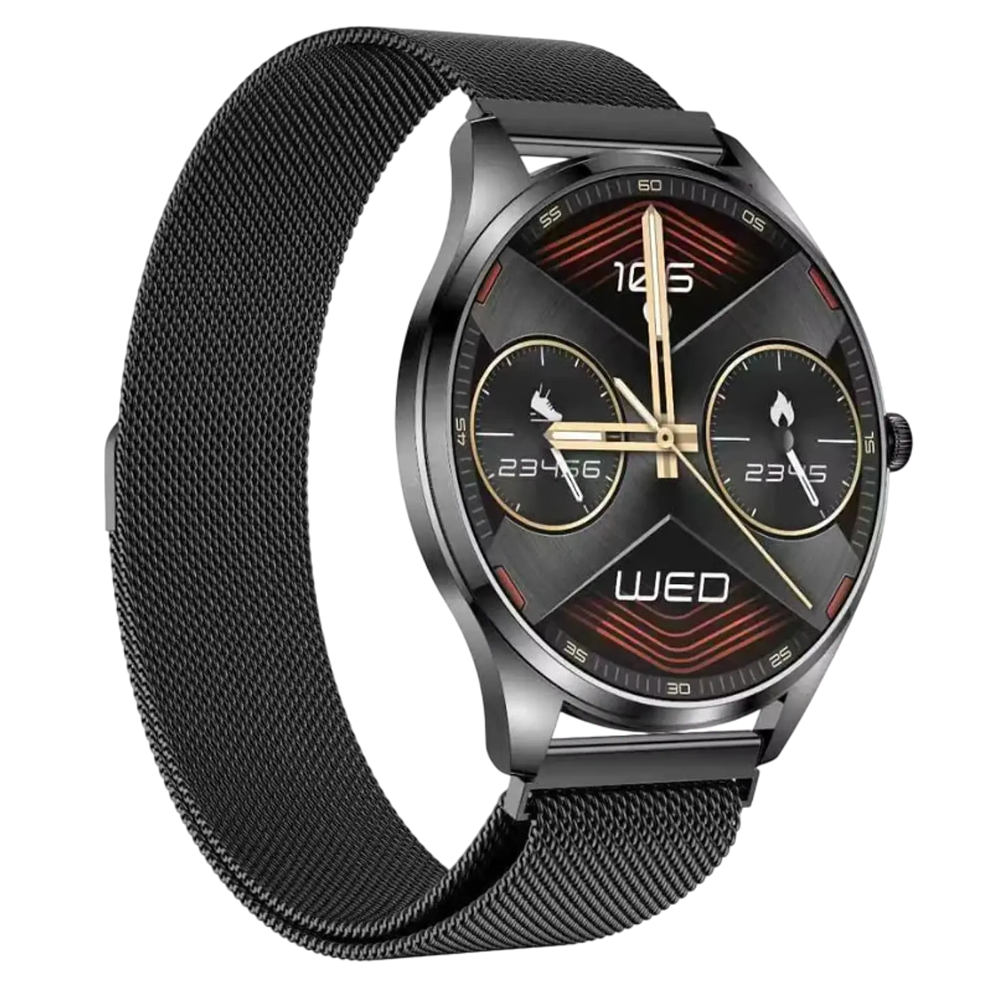 TN99 Smartwatch con Correa Milanesa Negro Pantalla AMOLED 1,43 pulgadas 1