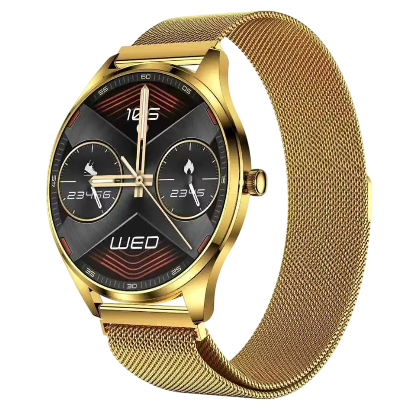 TN99 Smartwatch con Correa Milanesa Dorado Llamadas BT 1