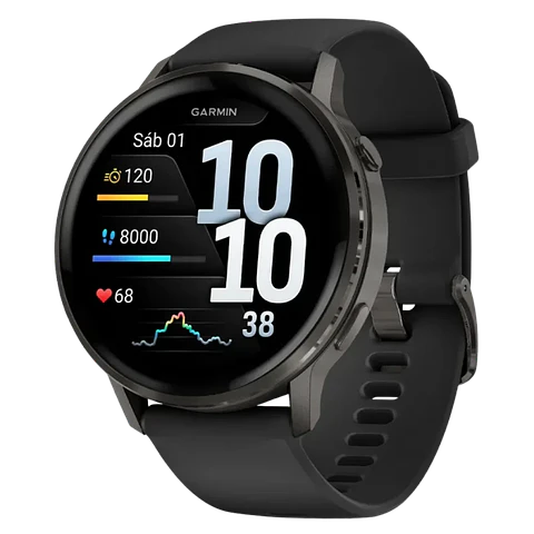 Garmin Venu 4 45 mm Negro con Correa negra
