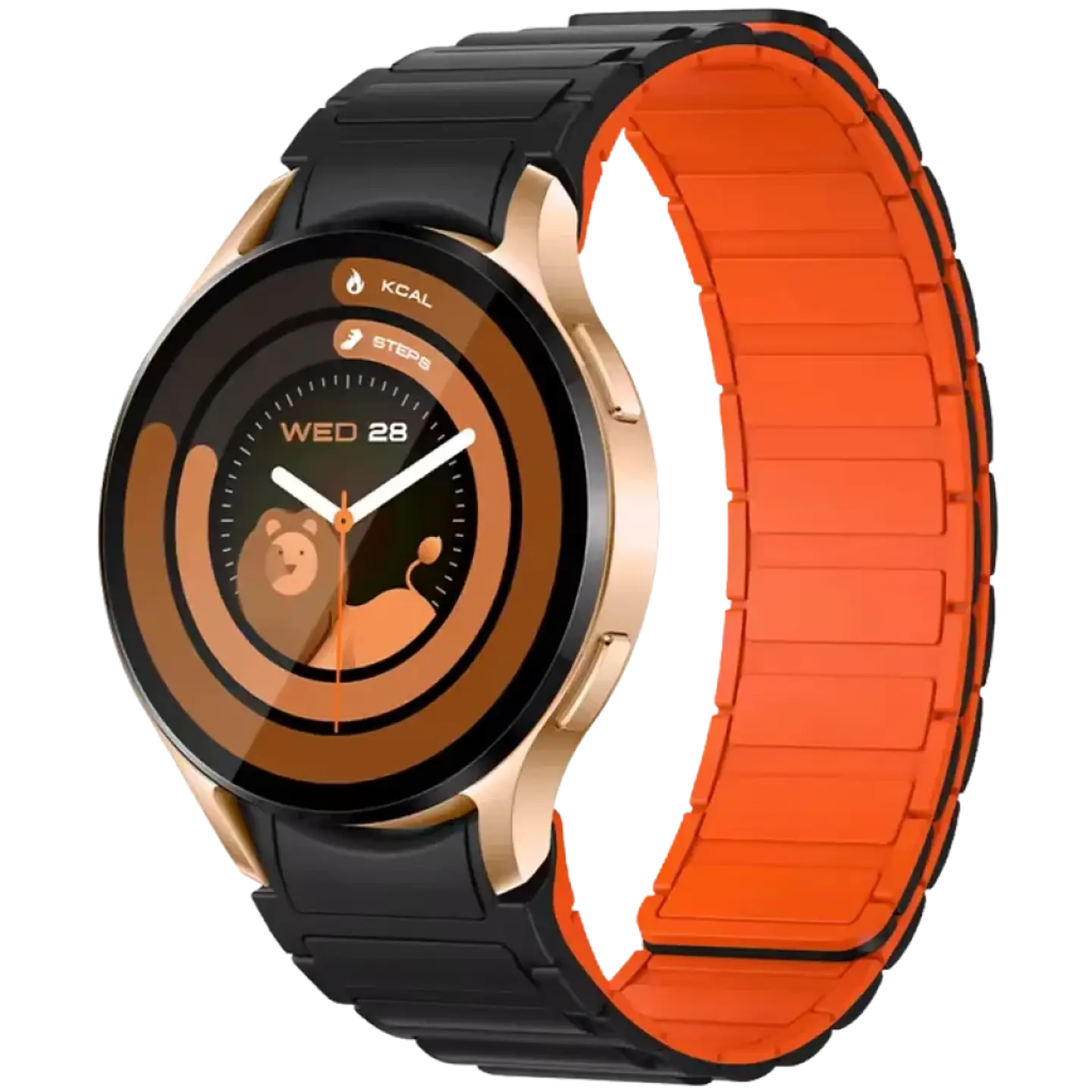 Colmi I28 Ultra Oro Correa Magnética  Negra interior Naranja - Reloj inteligente 1