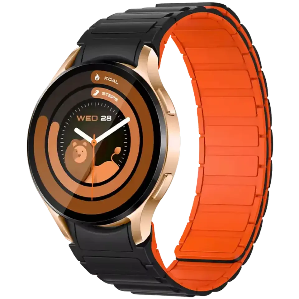 Colmi I28 Ultra Oro Correa Magnética  Negra interior Naranja - Reloj inteligente 1