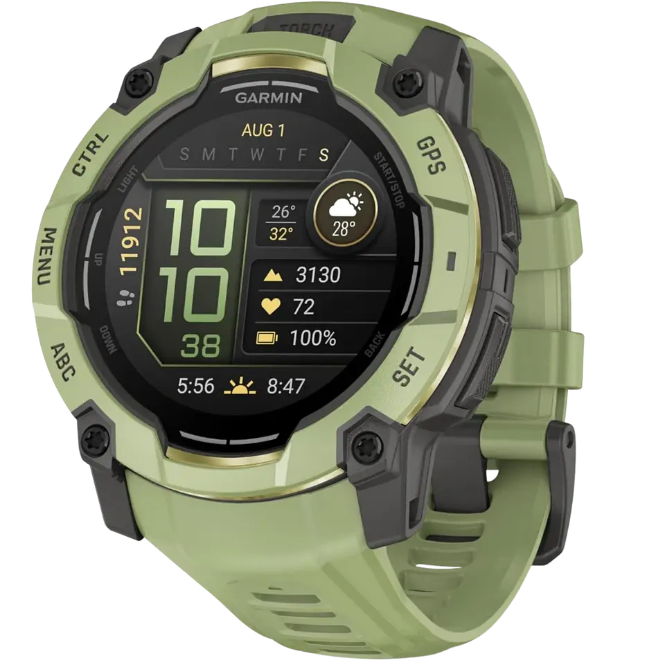 Instinct 3,50mm,AMOLED,Fern Green/Gray, Fern Green Band, WW 1