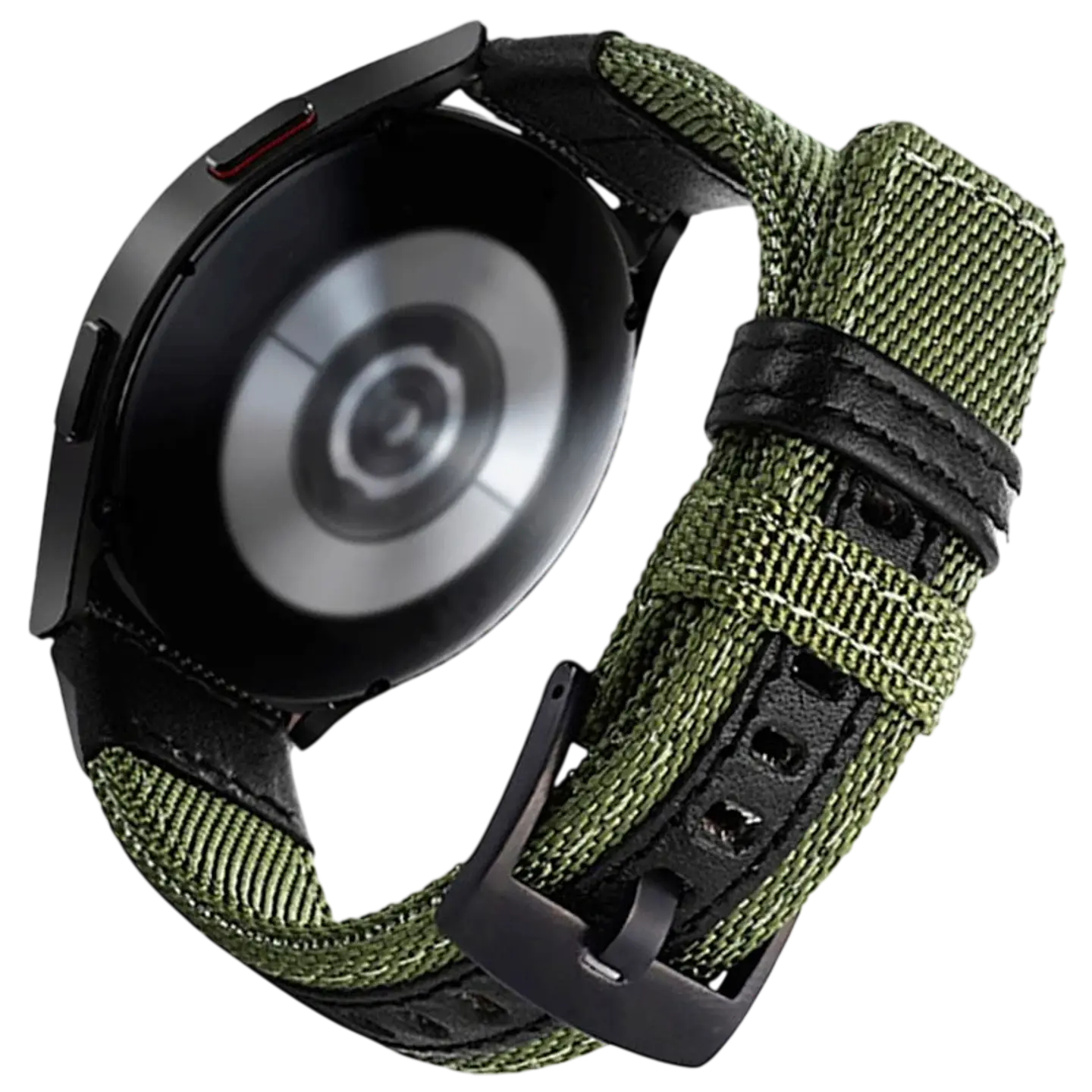 Correa Universal Nailon Ajustable 20mm Verde para Smartwatch Xiaomi/Amazfit/Samsung/Huawei/Realme/Ticwatch 1