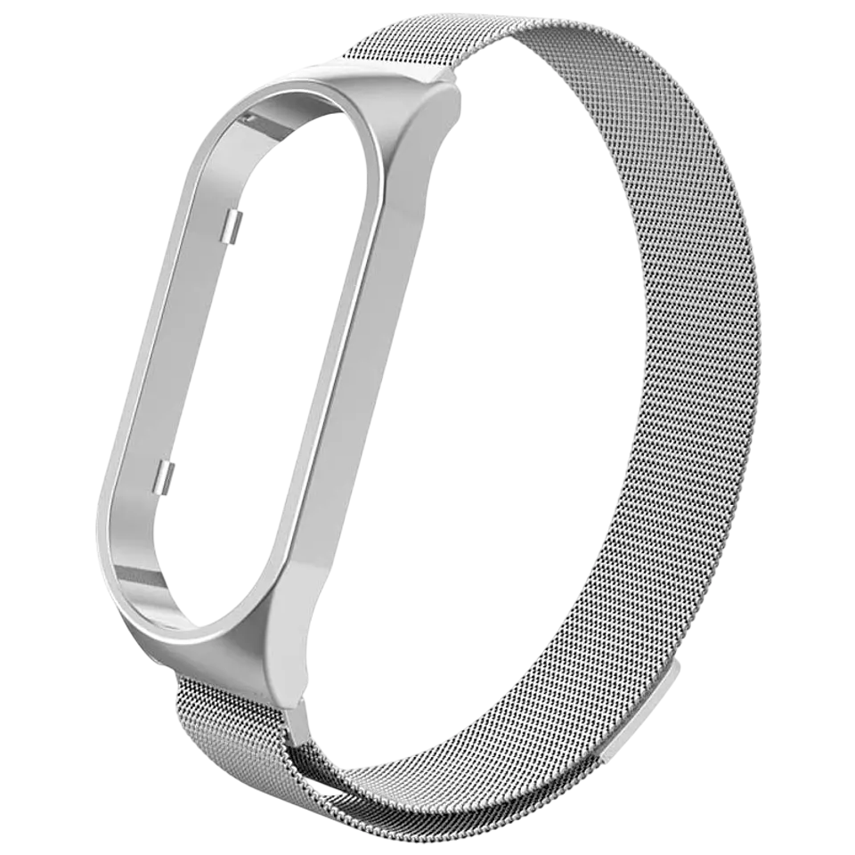 Correa Xiaomi Smart Band 7 Milanesa Magnética Plata 1