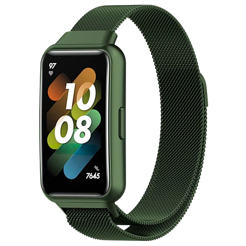 Correa Huawei Band 7 Milanesa Magnética Verde Bosque