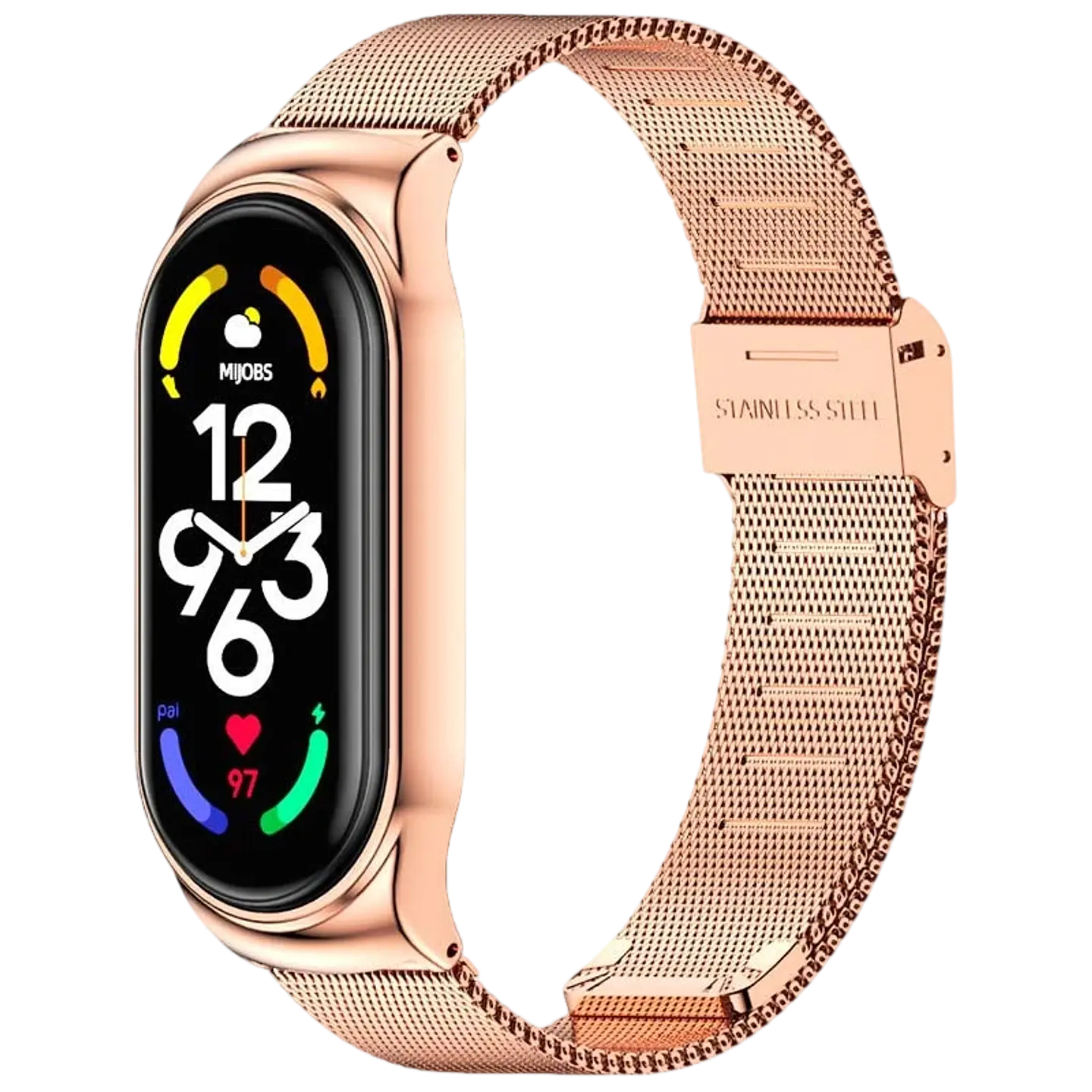 Correa Xiaomi Smart Band 7 Milanesa Clip Dorado Rosa 1