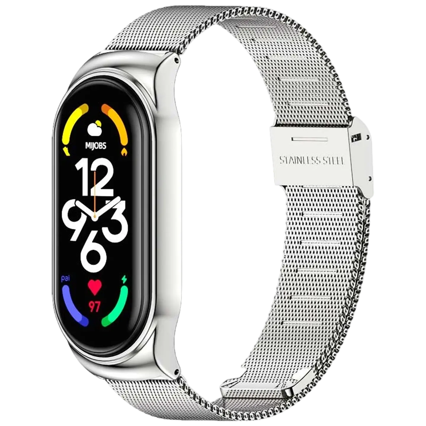 Correa Xiaomi Smart Band 7 Milanesa Clip Plata 1