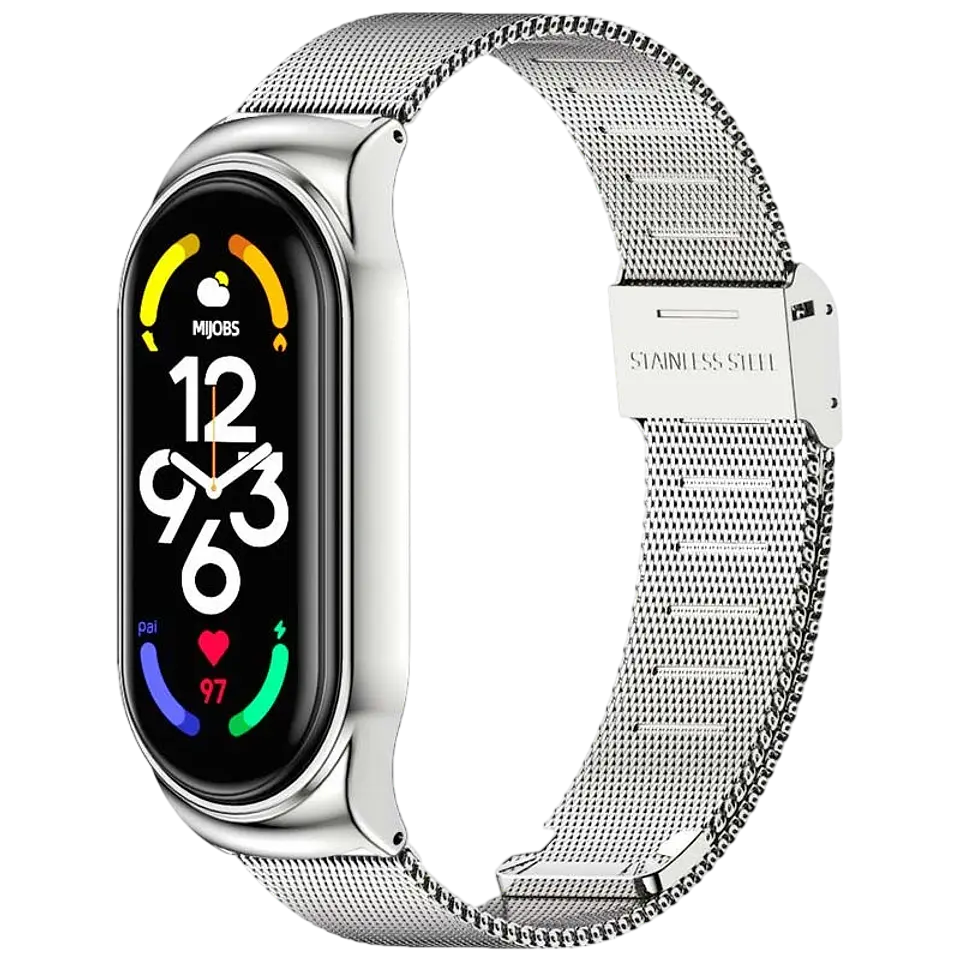 Correa Xiaomi Smart Band 7 Milanesa Clip Plata 1