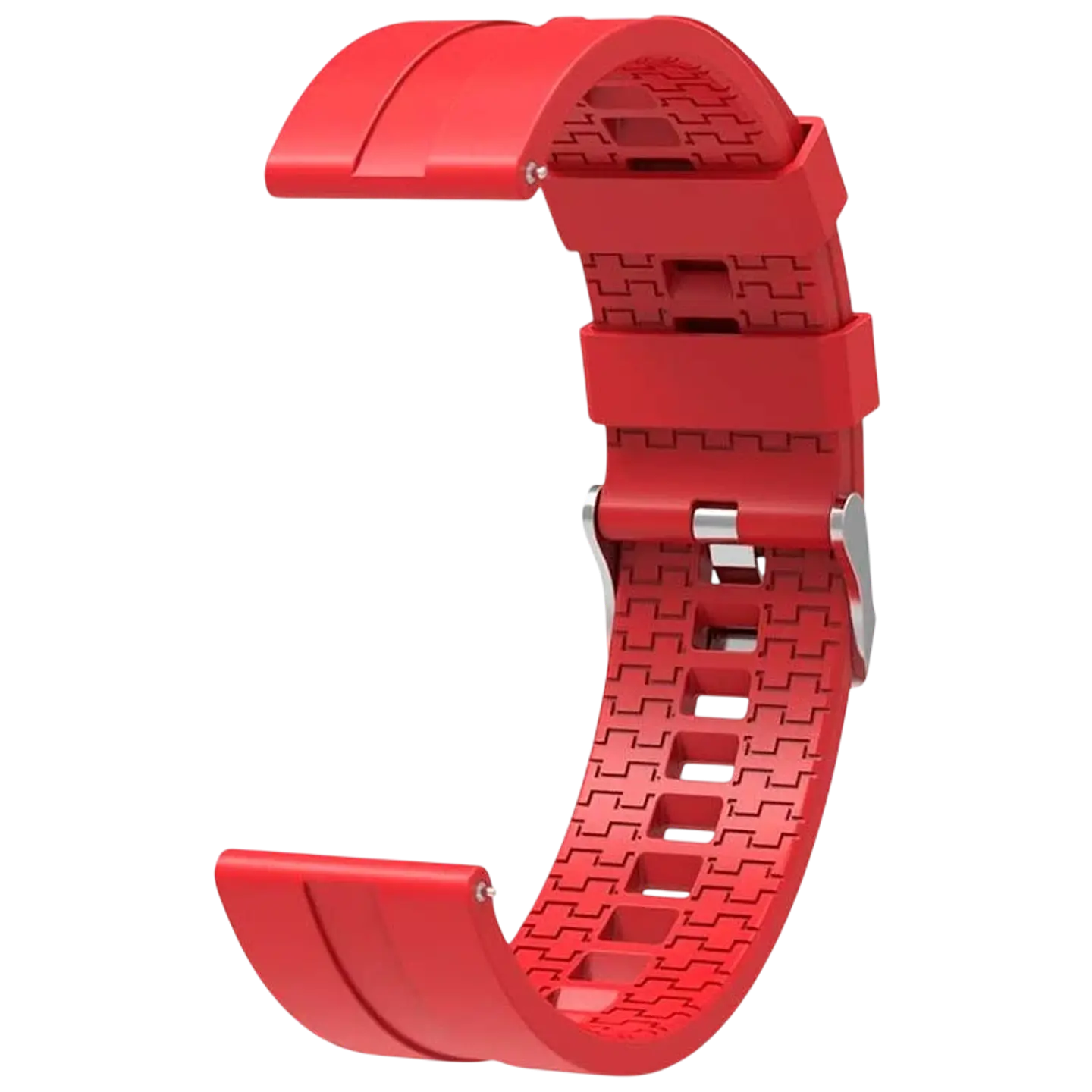 Correa Universal Silicona 22mm Roja para Smartwatch Xiaomi/Amazfit/Samsung/Huawei/Realme/Ticwatch 1