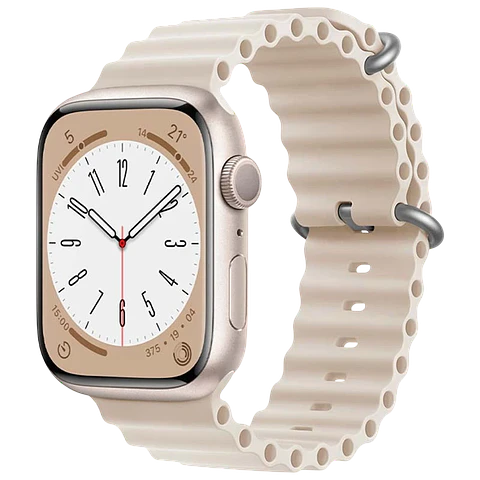 Correa Apple Watch 42/44/45/49mm Wave Blanco Estrella