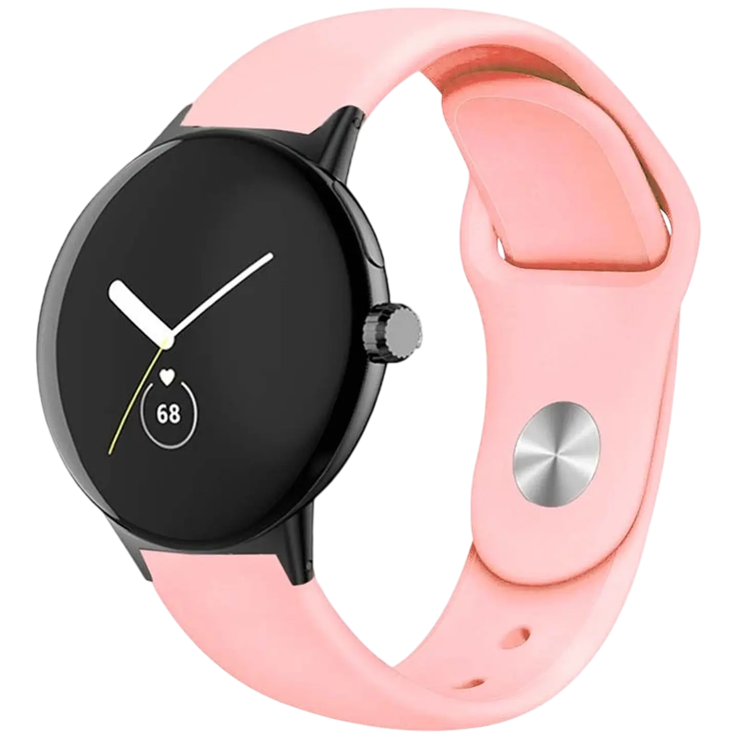 Correa Universal Elegance Silicona 20mm Salmón para Smartwatch Xiaomi/Amazfit/Samsung/Huawei/Realme/Ticwatch 1