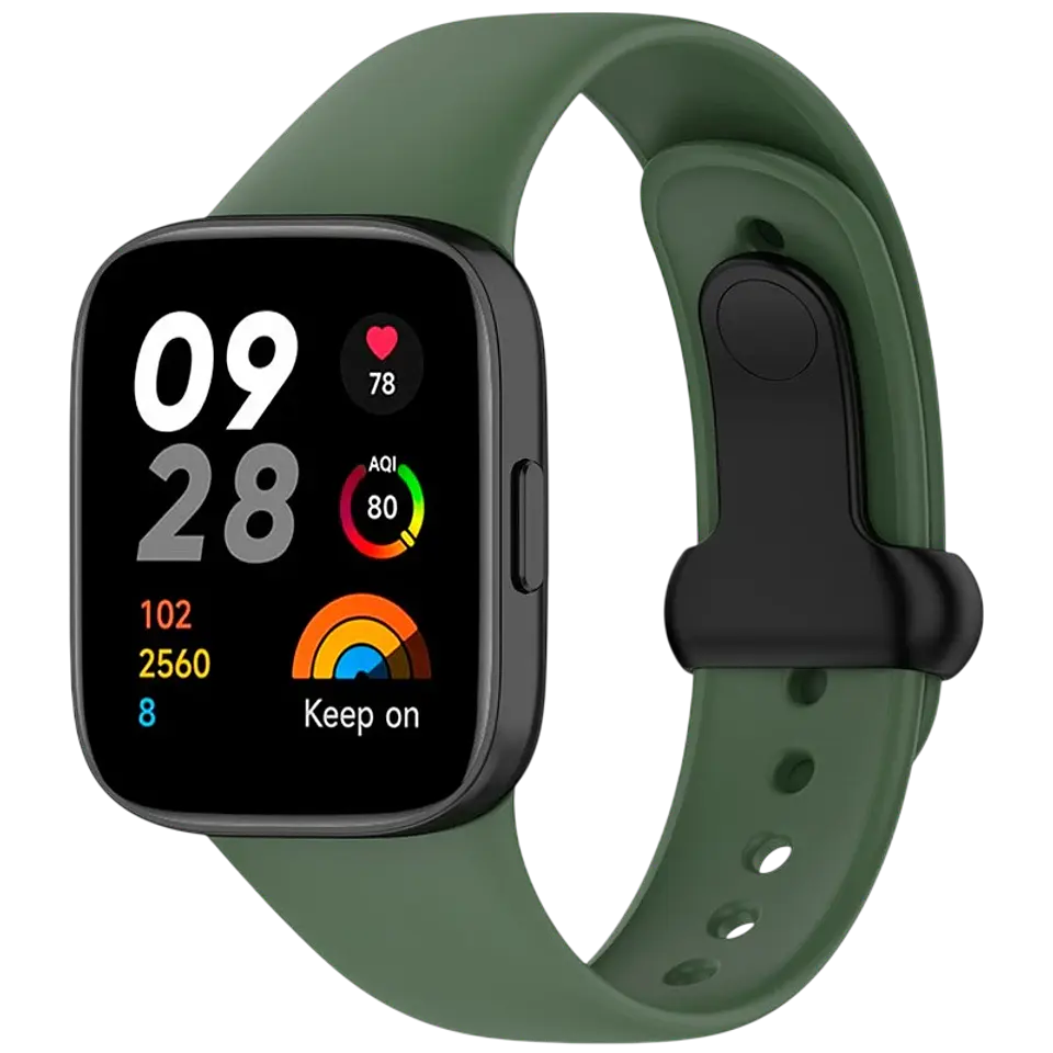 Correa de silicona Xiaomi Redmi Watch 3 Sports Verde 1