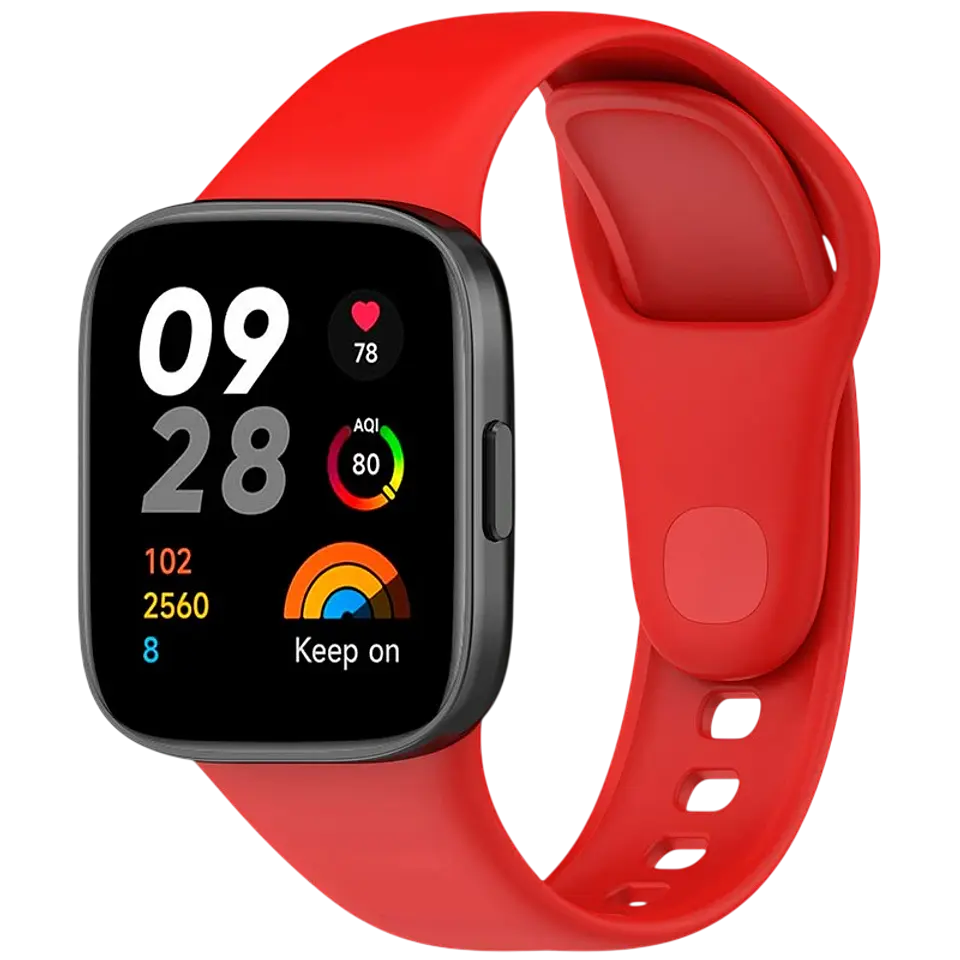 Correa de silicona Xiaomi Redmi Watch 3 Rojo 1