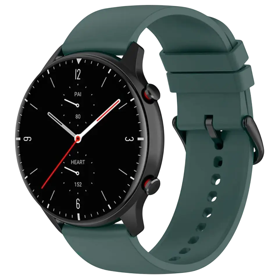 Correa de silicona Universal 22mm Verde Oscuro para Smartwatch Xiaomi/Amazfit/Samsung/Huawei/Realme/Ticwatch 1