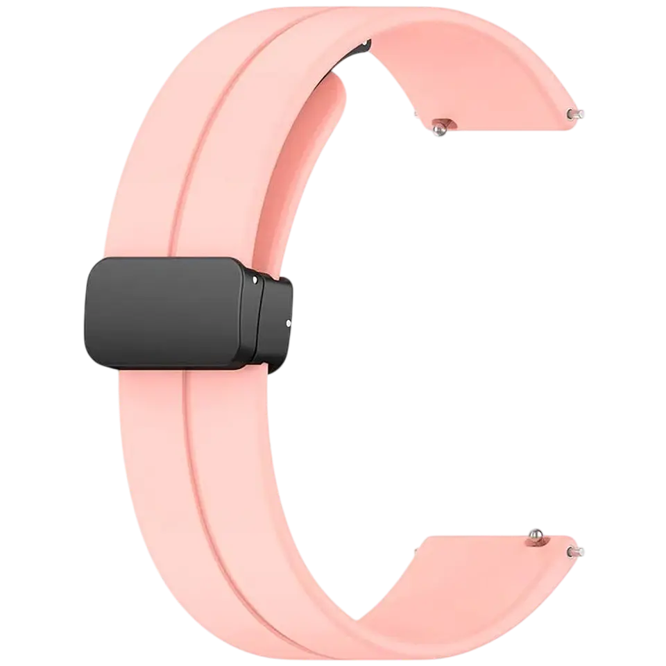Correa Universal Cierre Magnético 22mm Rosa para Smartwatch Xiaomi/Amazfit/Samsung/Huawei/Realme/Ticwatch 1