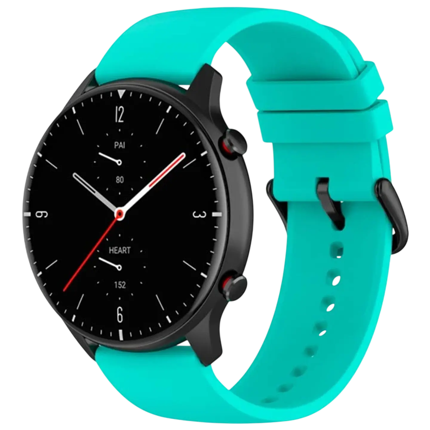 Correa de silicona Universal 22mm Turquesa para Smartwatch Xiaomi/Amazfit/Samsung/Huawei/Realme/Ticwatch 1