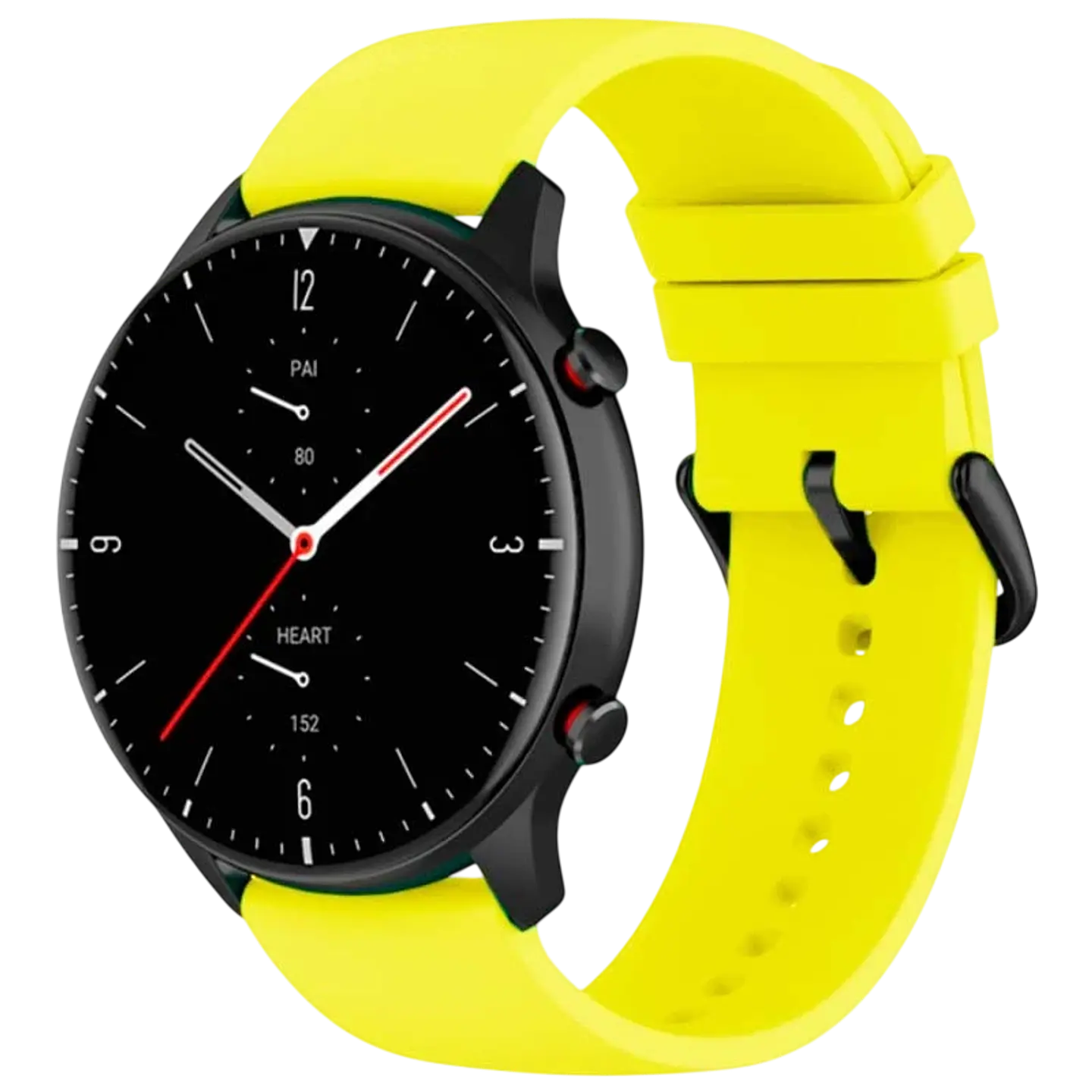 Correa de silicona Universal 22mm Amarillo para Smartwatch Xiaomi/Amazfit/Samsung/Huawei/Realme/Ticwatch 1