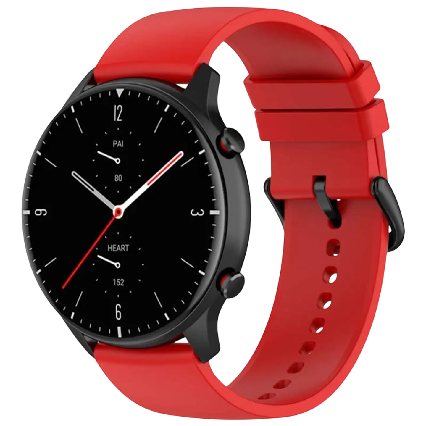 Correa de silicona Universal 22mm Rojo para Smartwatch Xiaomi/Amazfit/Samsung/Huawei/Realme/Ticwatch 1