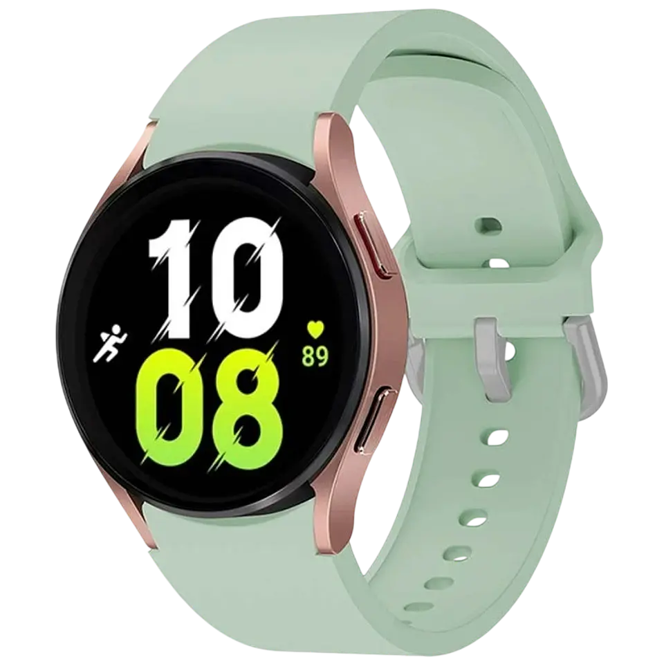 Correa de silicona Samsung Galaxy Watch 4/5/6 Verde Claro 1