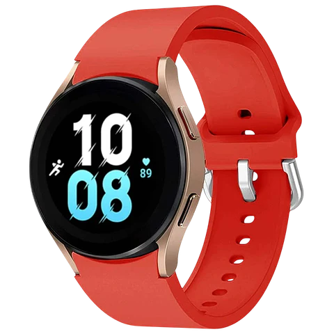 Correa de silicona Samsung Galaxy Watch 4/5/6 Rojo