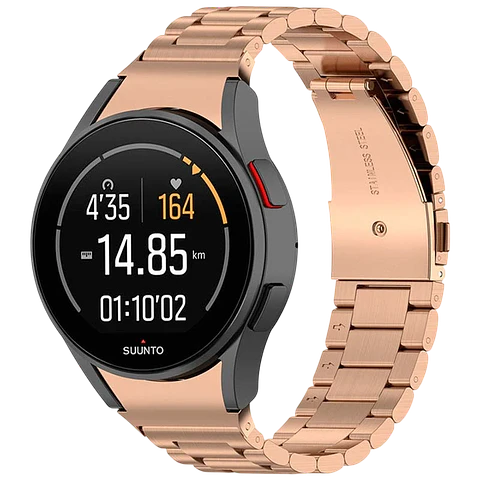 Correa Metal Eslabones Samsung Galaxy Watch 4/5/6 Dorado Rosa