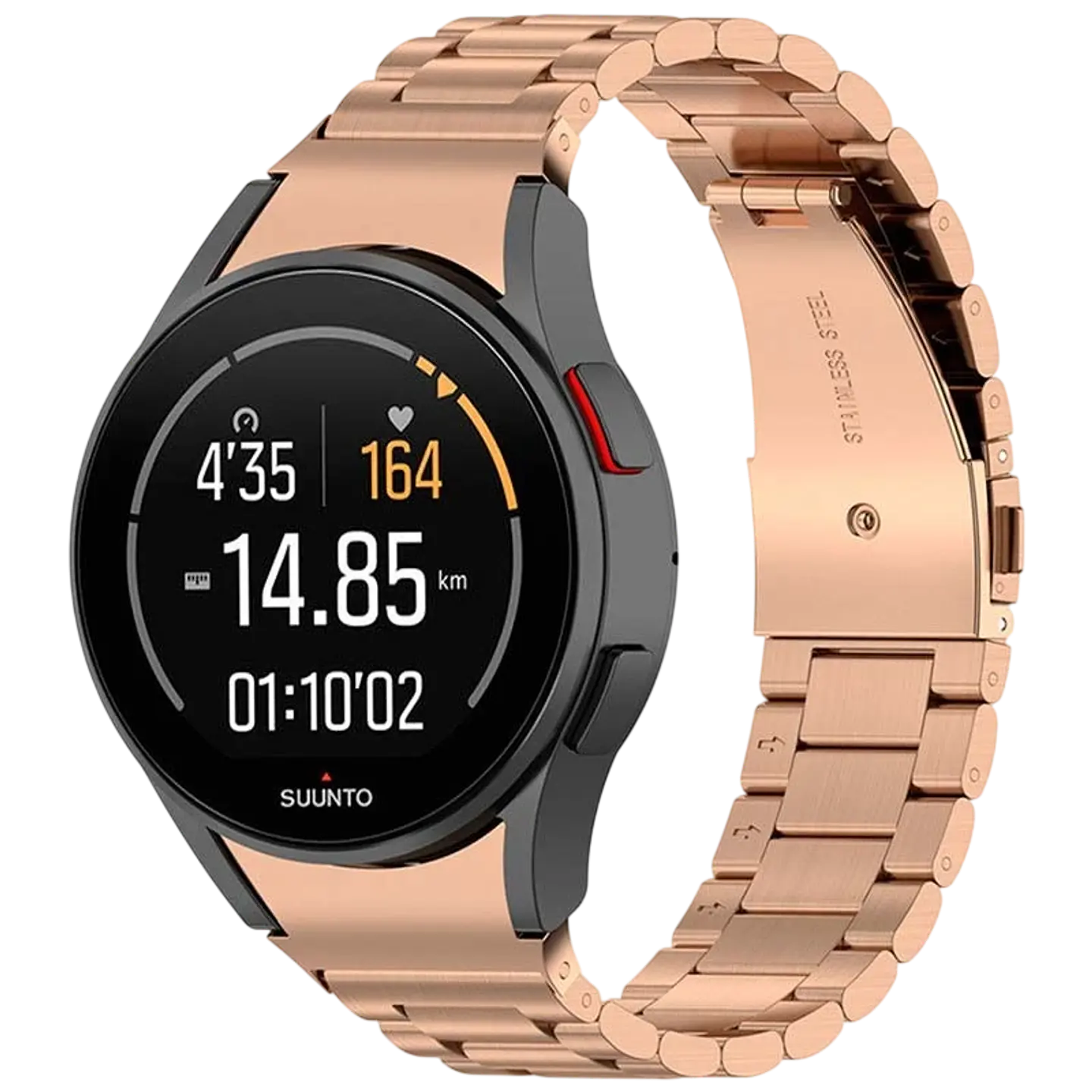 Correa Metal Eslabones Samsung Galaxy Watch 4/5/6 Dorado Rosa 1