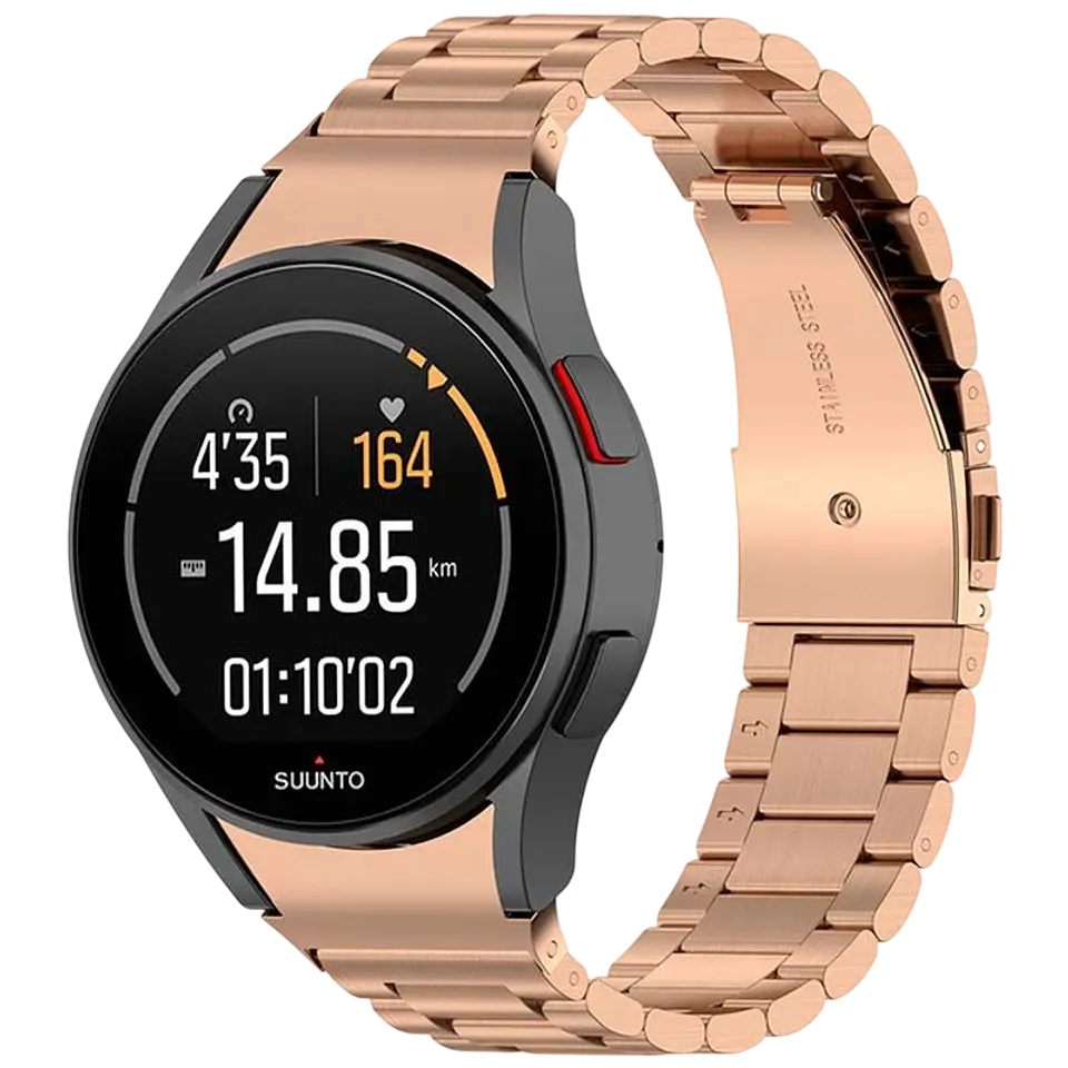 Correa Metal Eslabones Samsung Galaxy Watch 4/5/6 Dorado Rosa 1
