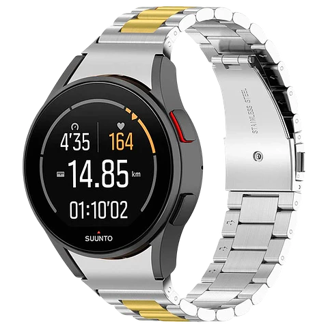 Correa Metal Eslabones Samsung Galaxy Watch 4/5/6 Plata+Dorado