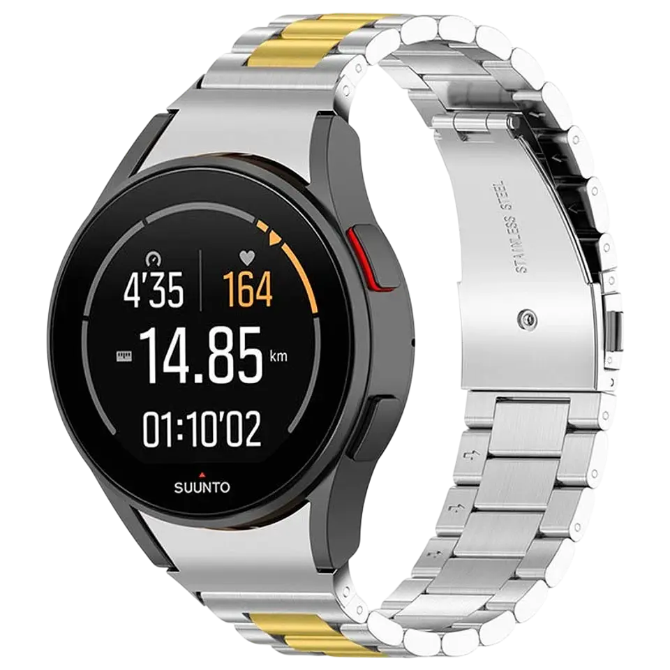 Correa Metal Eslabones Samsung Galaxy Watch 4/5/6 Plata+Dorado 1
