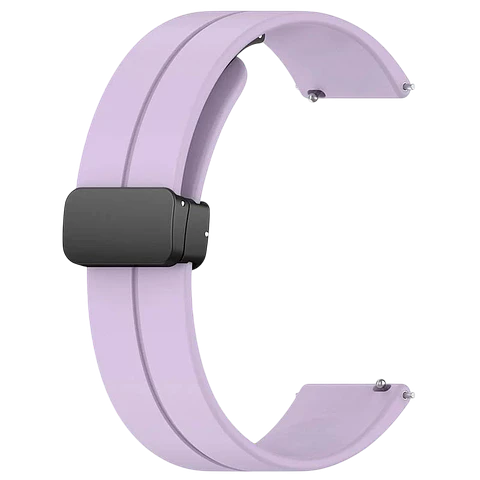Correa Universal Cierre Magnético 22mm Violeta para Smartwatch Xiaomi/Amazfit/Samsung/Huawei/Realme/Ticwatch