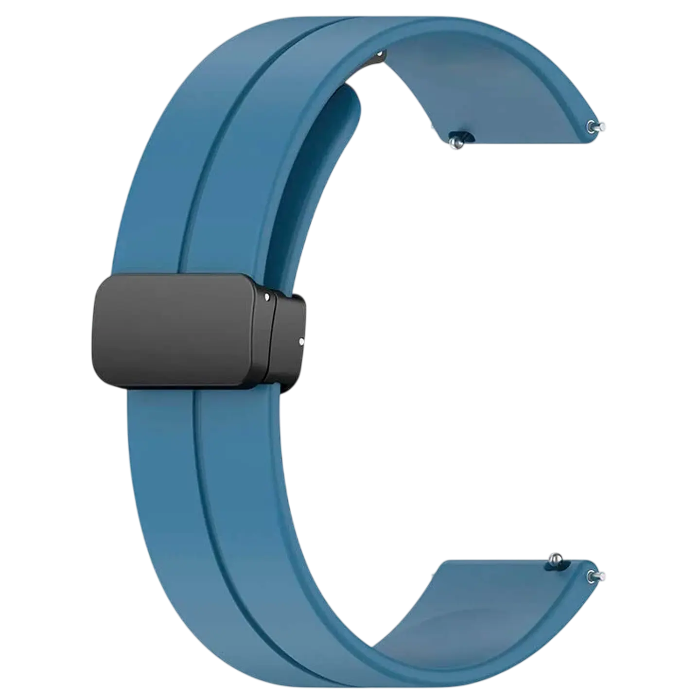 Correa Universal Cierre Magnético 22mm Azul Marino para Smartwatch Xiaomi/Amazfit/Samsung/Huawei/Realme/Ticwatch 1