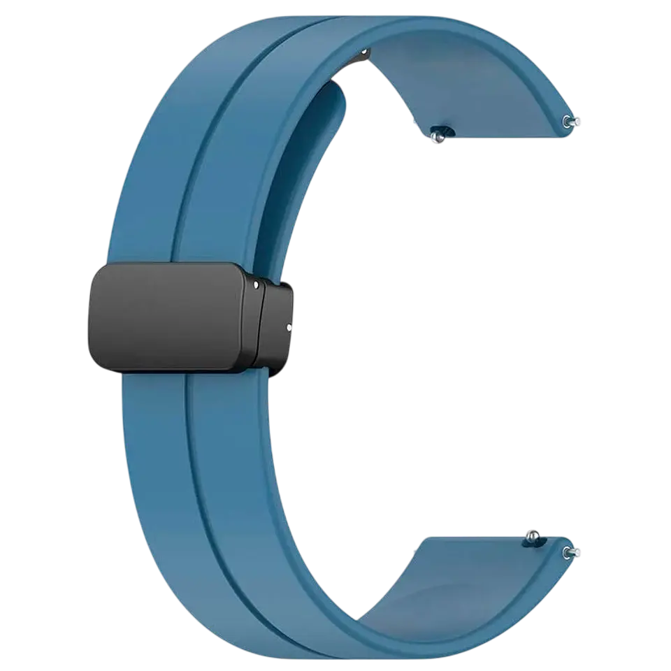 Correa Universal Cierre Magnético 22mm Azul Marino para Smartwatch Xiaomi/Amazfit/Samsung/Huawei/Realme/Ticwatch 1