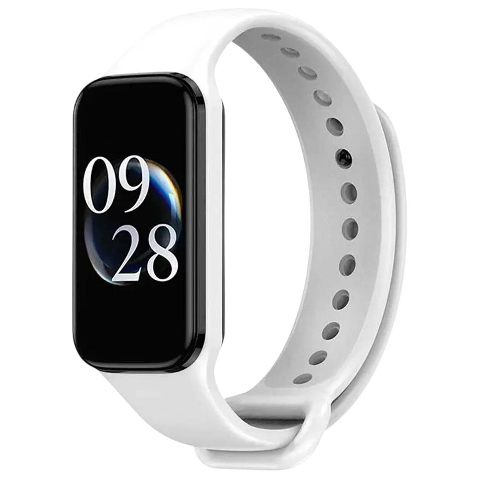 Correa Xiaomi Mi Smart Band 8 Active / Redmi Smart Band 2 Silicona Blanco 1