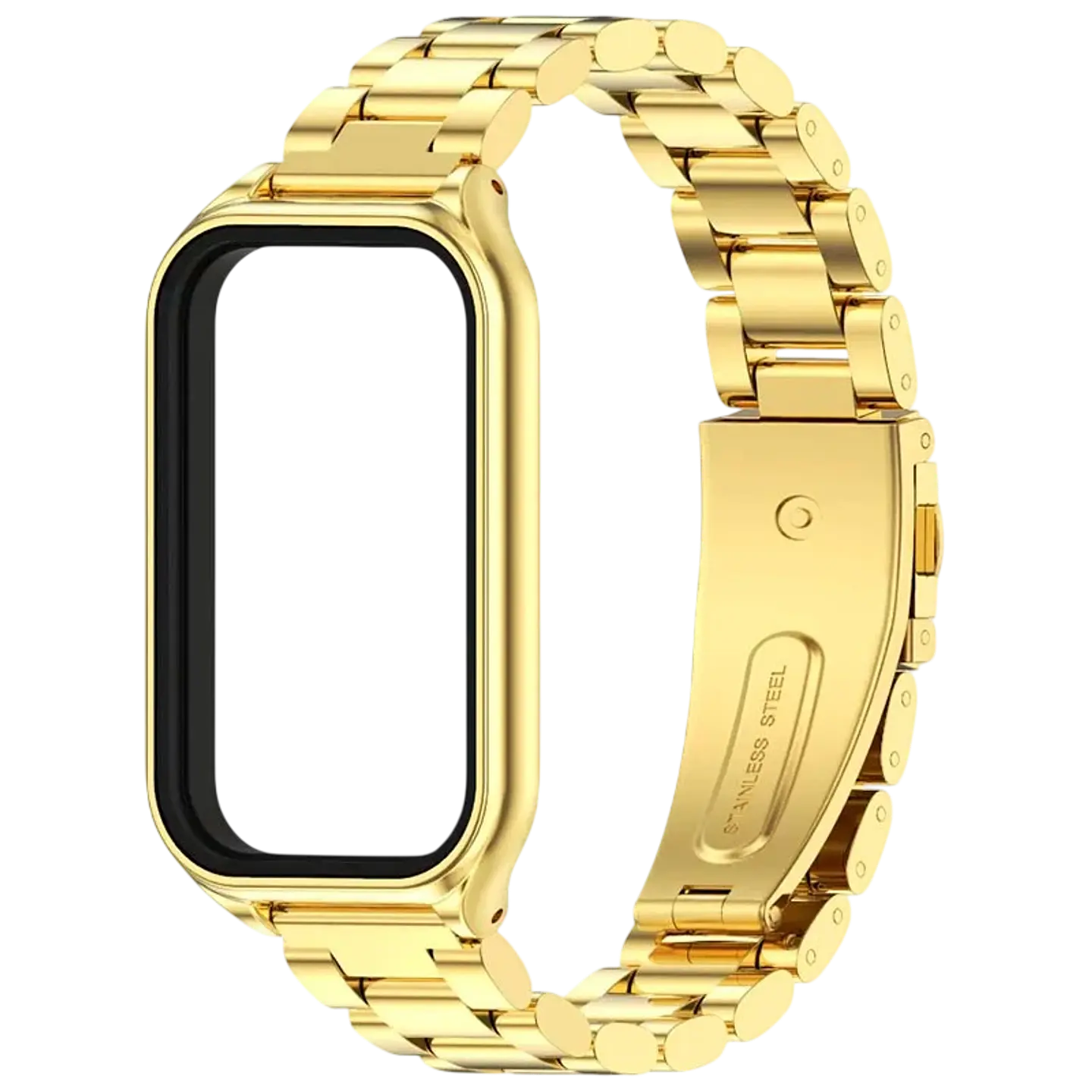 Correa Metal Eslabones Xiaomi Mi Smart Band 8 Active / Redmi Smart Band 2 Dorado 1
