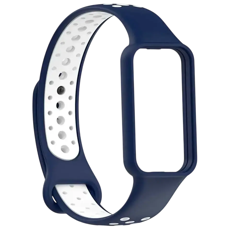 Correa Amazfit Band 7 Dual Color Azul+Blanco 1