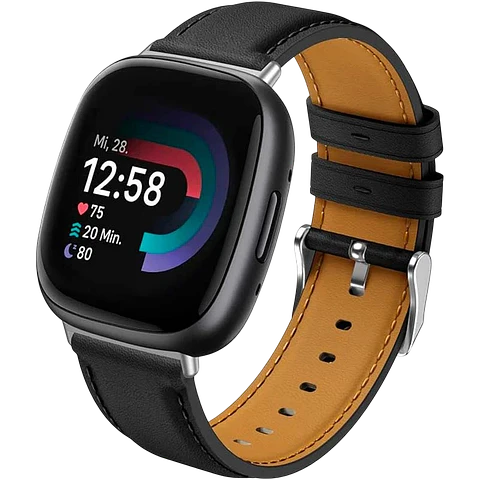 Correa Fitbit Versa 3 / Versa 4 Cuero Negro
