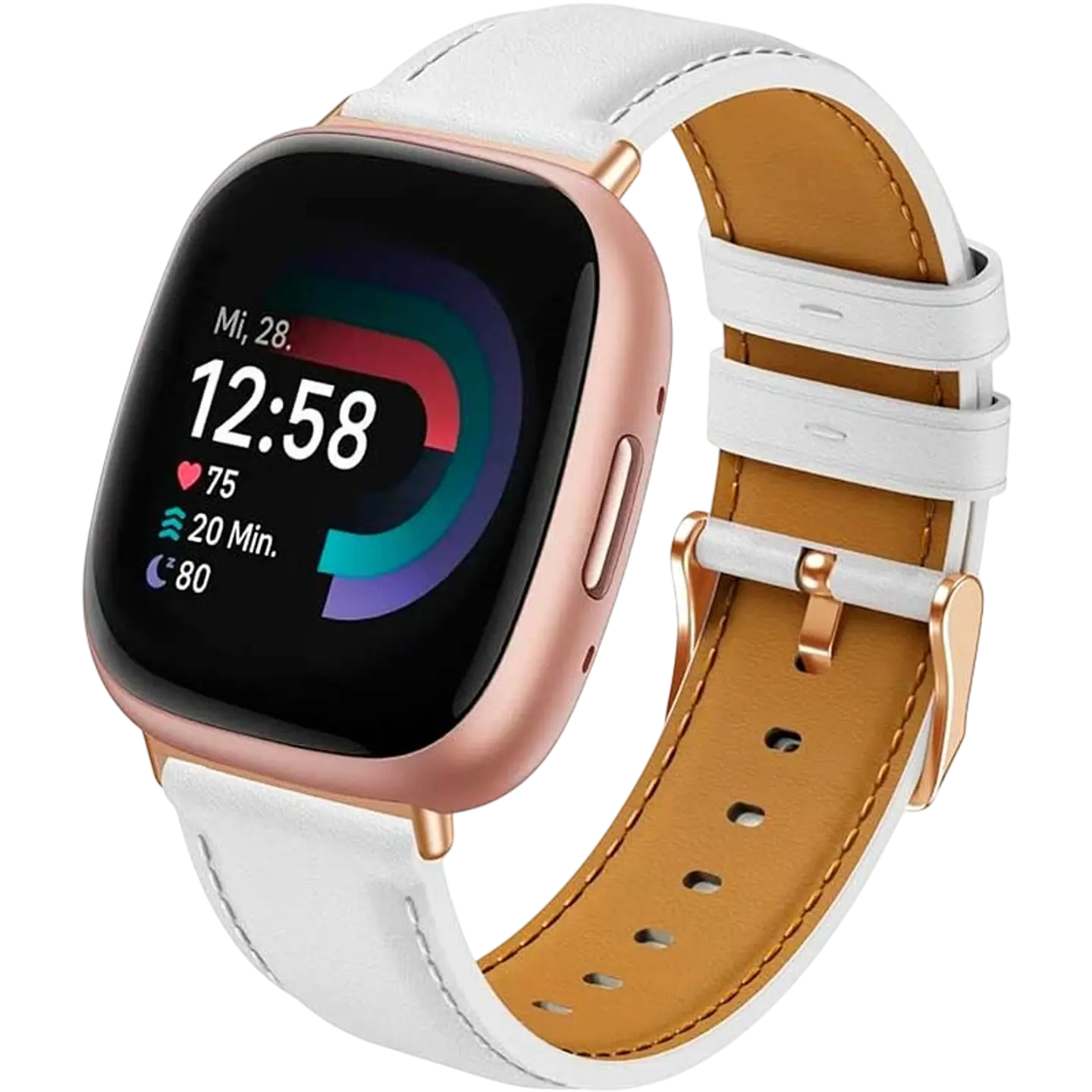 Correa Fitbit Versa 3 / Versa 4 Cuero Blanco 1