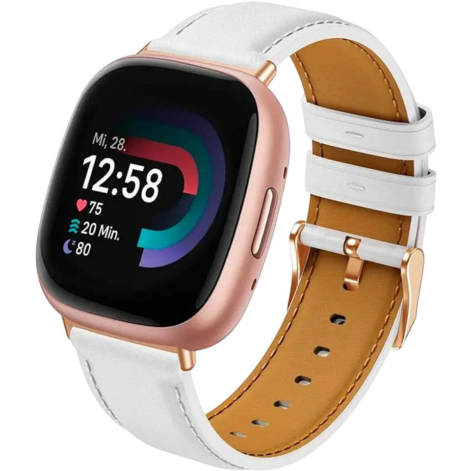 Correa Fitbit Versa 3 / Versa 4 Cuero Blanco 1