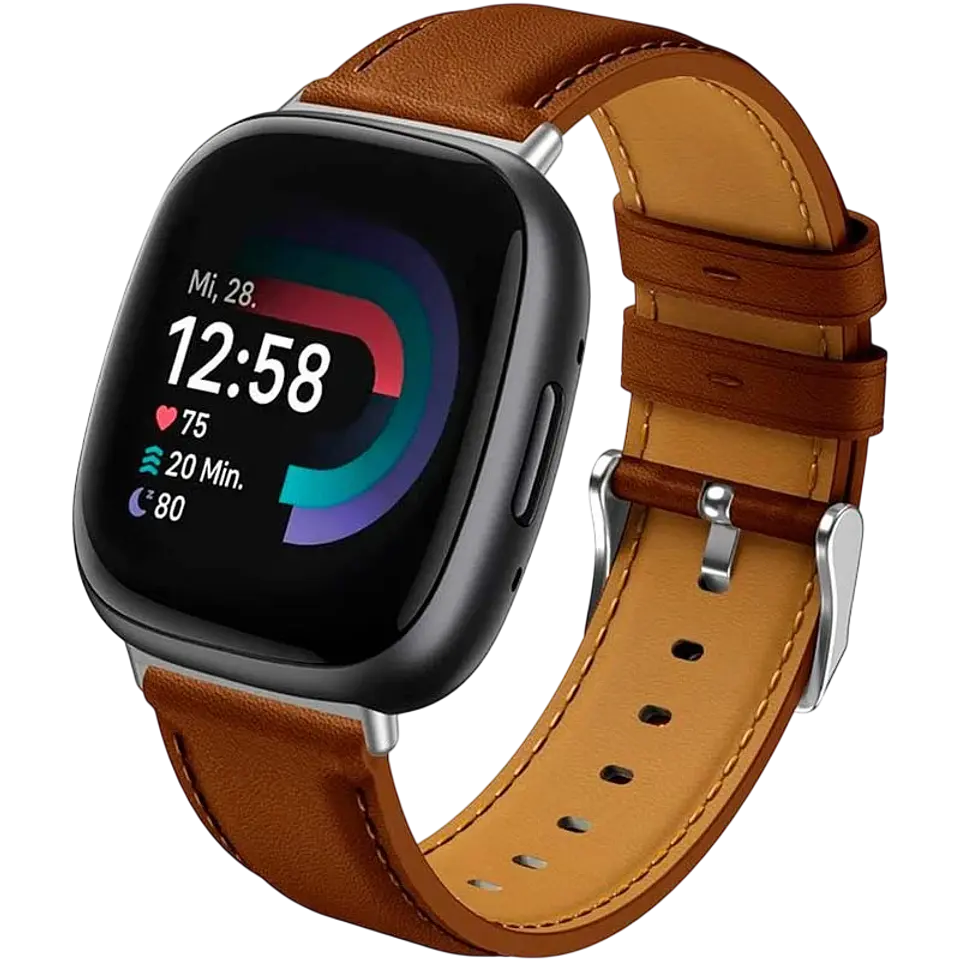 Correa Fitbit Versa 3 / Versa 4 Cuero Marrón 1