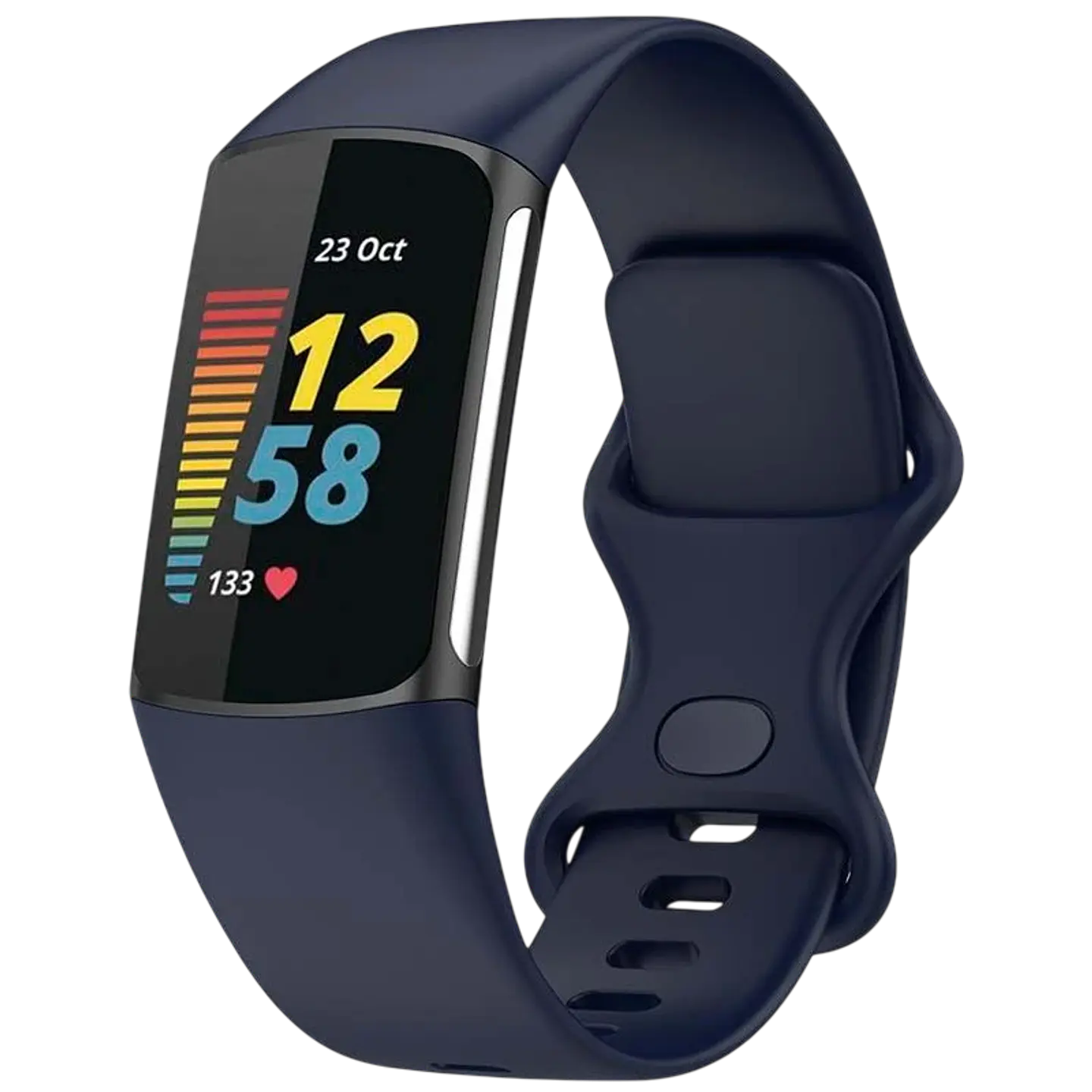 Correa de silicona Fitbit Charge 5 / Charge 6 Azul Oscuro 1