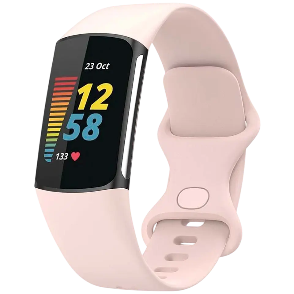 Correa de silicona Fitbit Charge 5 / Charge 6 Rosa 1