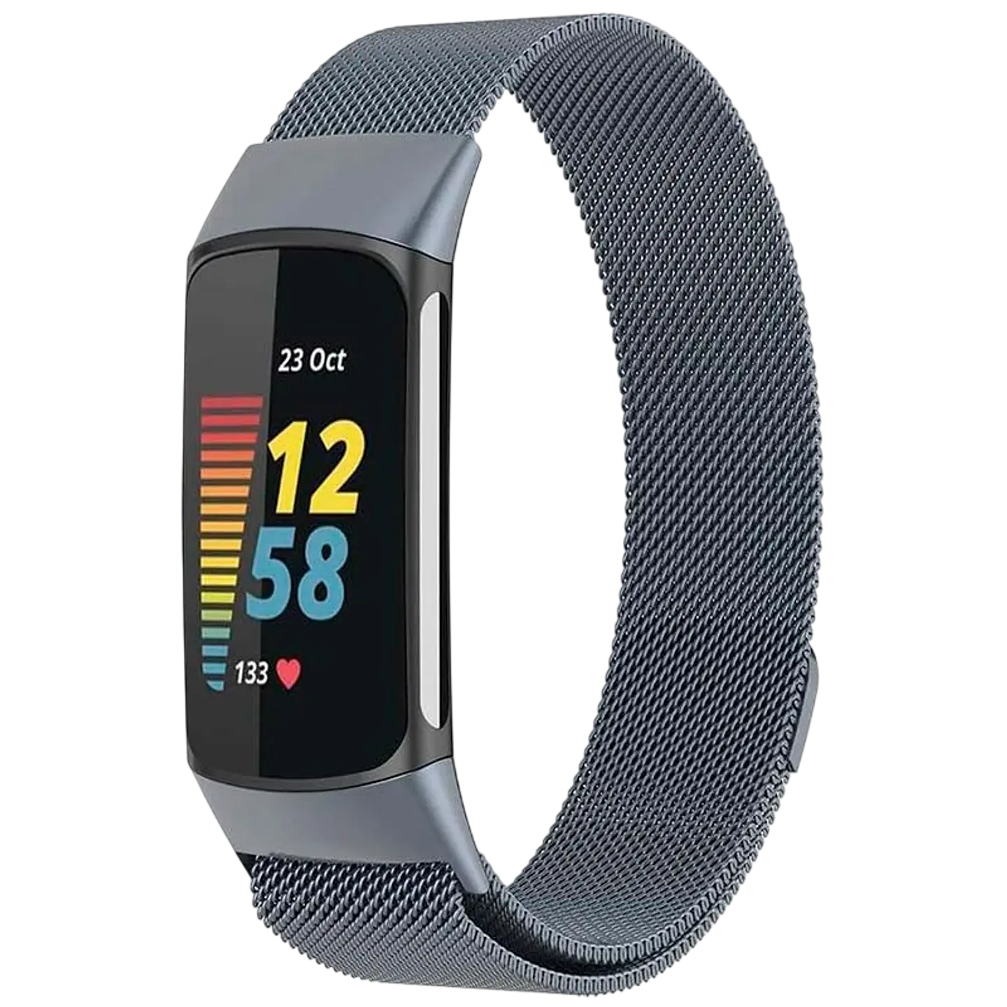 Correa Milanesa Magnética Fitbit Charge 5 / Charge 6 Gris 1