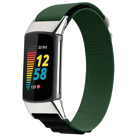 Correa Fitbit Charge 5 / Charge 6 Nailon Verde