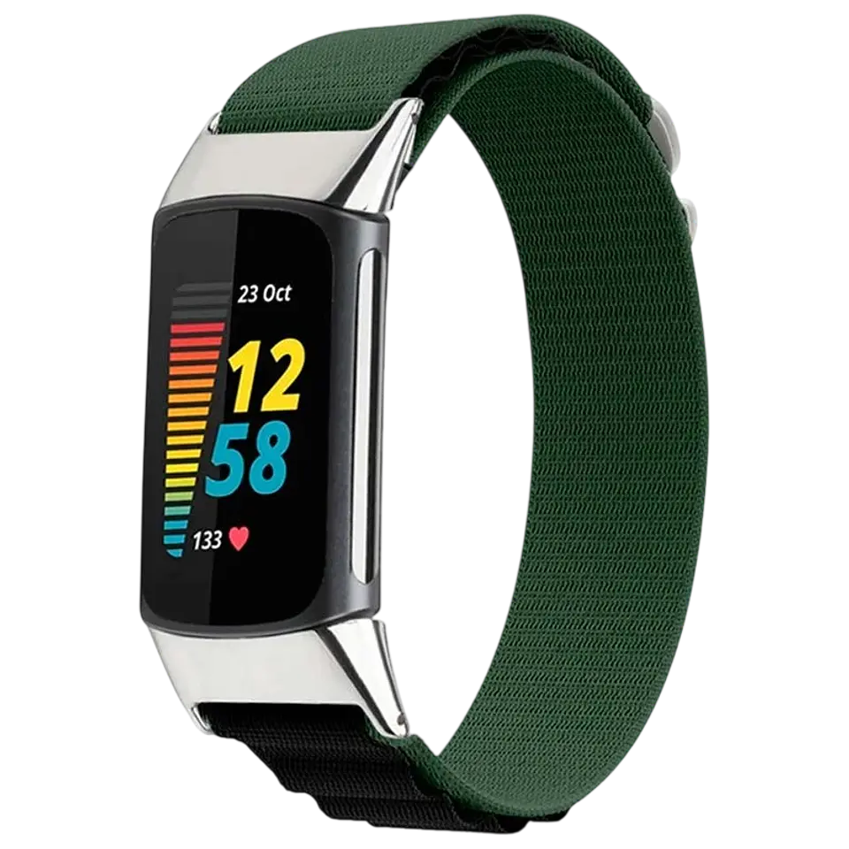 Correa Fitbit Charge 5 / Charge 6 Nailon Verde 1