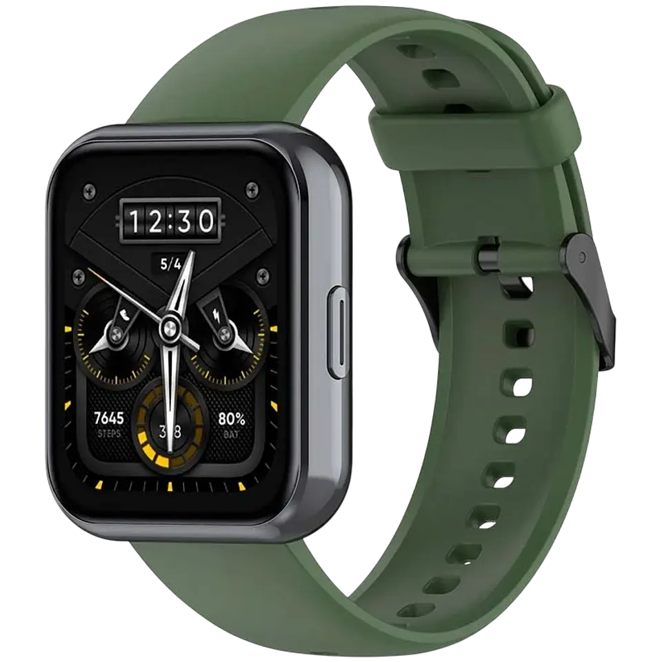 Correa de silicona Realme Watch 3 / 3 Pro Verde Oscuro 1