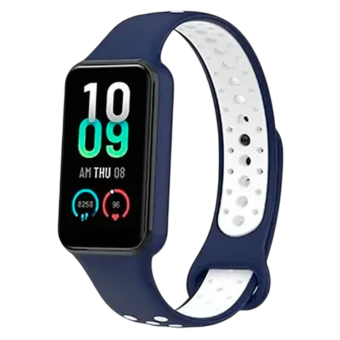 Correa Xiaomi Mi Smart Band 8 Active / Redmi Smart Band 2 Dual Color Azul+Blanco